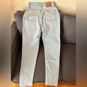 Levi Straus & Co. light high waisted taper jeans